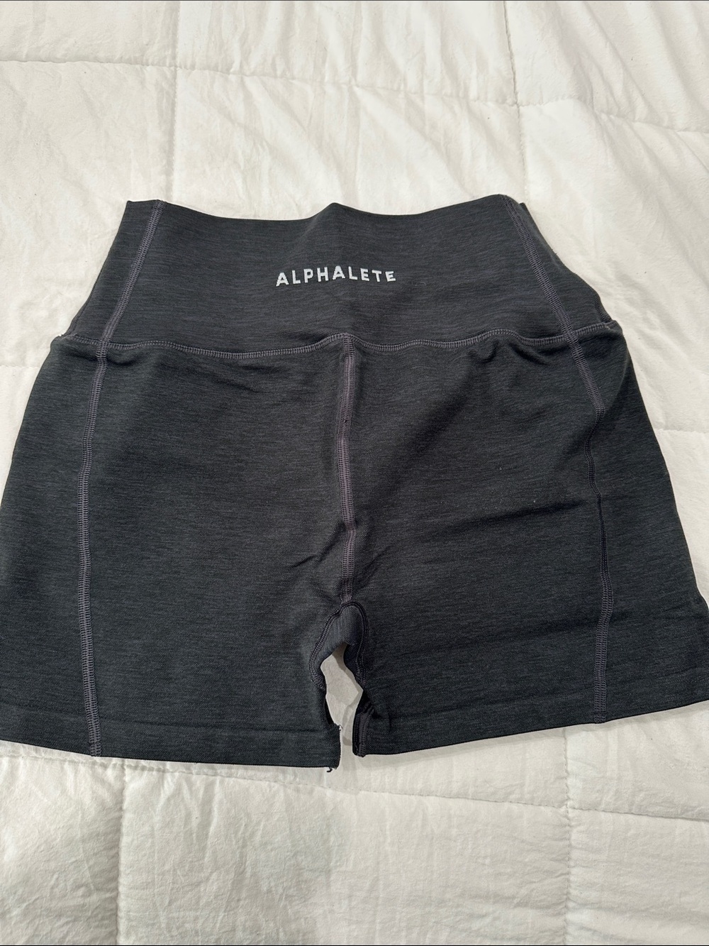 Alphalete Women's Black High-Rise Bike Shorts